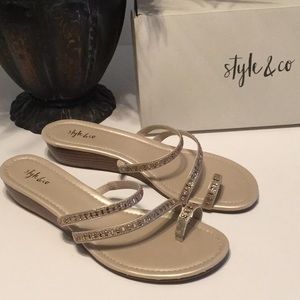 Style & Co Women’s Heyleigh open toe sandals Sz 9